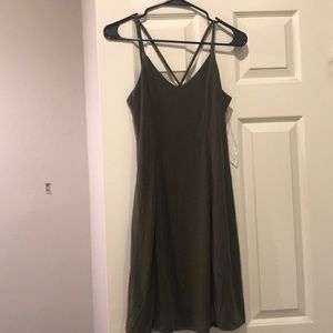 Olive green dress